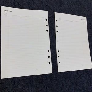 8Lotus Expenses Inserts (A5 rings)